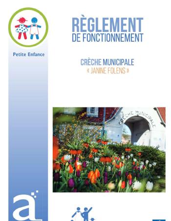 Règlement de fonctionnement de la Crèche municipale (v. février 2023)