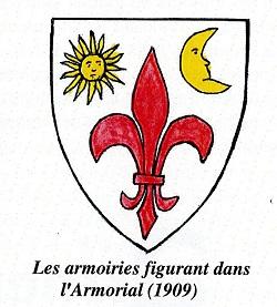 Armoiries figurant dans l'Armorial (1909)