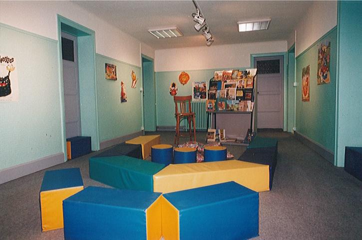 Le coin enfant à la bibliothèque en 1991