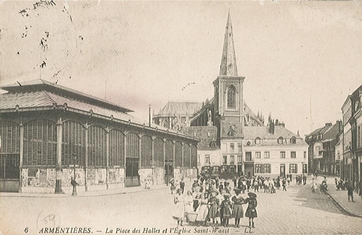 La place des halles avant 1914