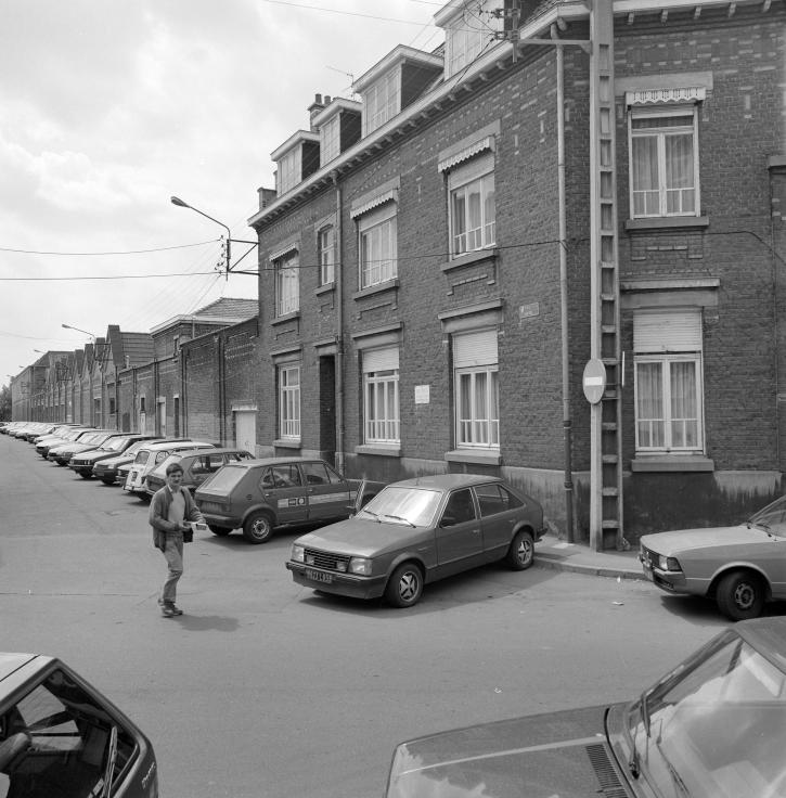 L’usine Beaudeux-Lebbe, rue Hurtrel, avec vue sur les sheds, 1988
