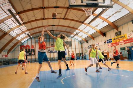 Entrainement de l'équipe féminine de SOA basket